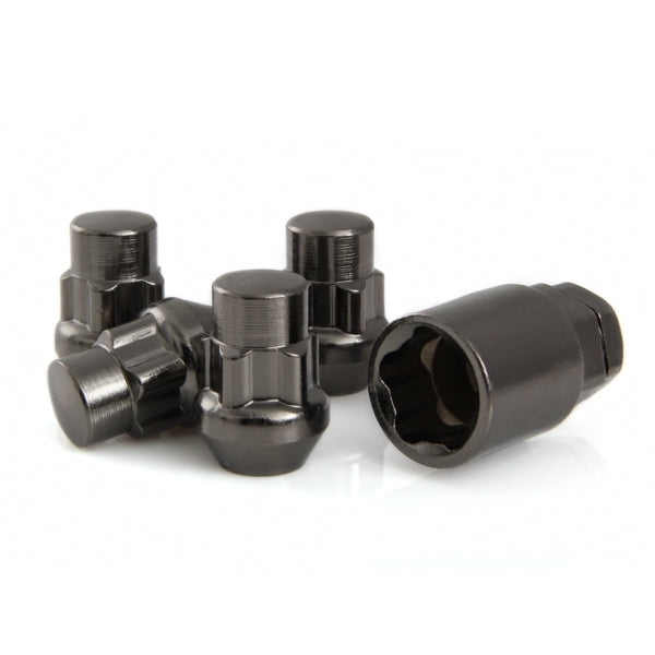 1/2RH Acorn Lock Seat 19/21mm Black Chrome