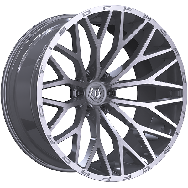 TIS 566 20x10.0 6x135 -24 87.1 Silver - Brushed Face