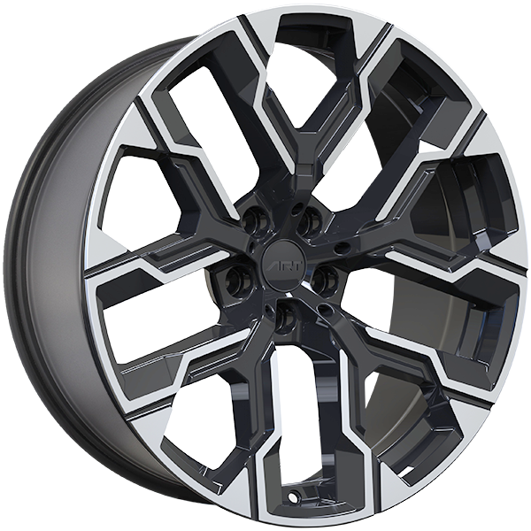 ART Replica 400 20x10.0 5x112 38 66.6 Gloss Black - Machined Face