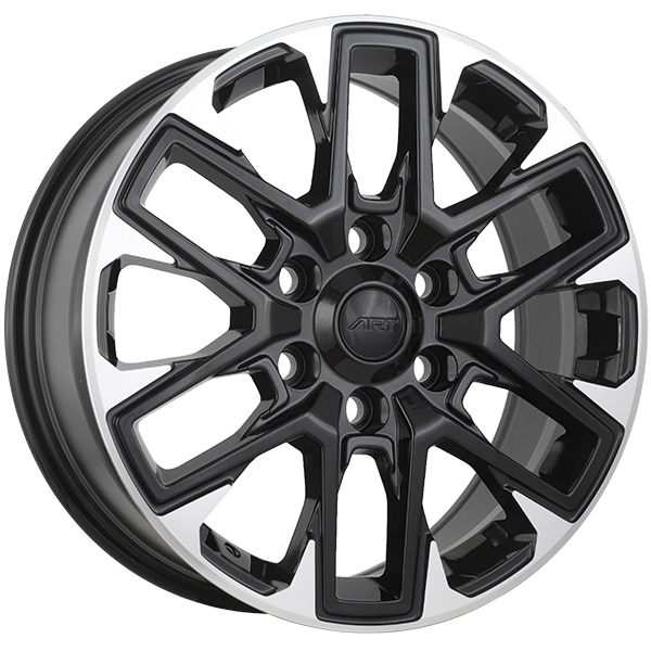 ART Replica 409 18x7.5 6x120 40 67.1 Gloss Black - Machined Face