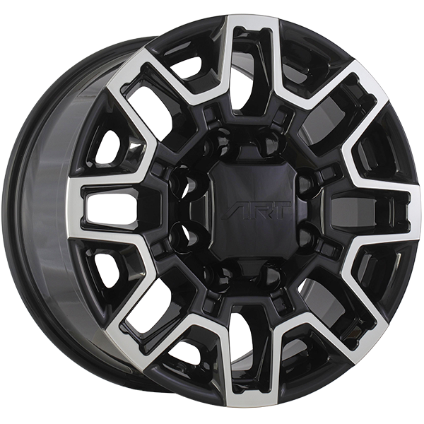 ART Replica 410 18x9.0 8x165.1 12 116.7 Gloss Black - Machined Face