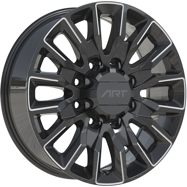 ART Replica 414 20x8.5 8x170 15 125.1 Gloss Black - Milled Edge