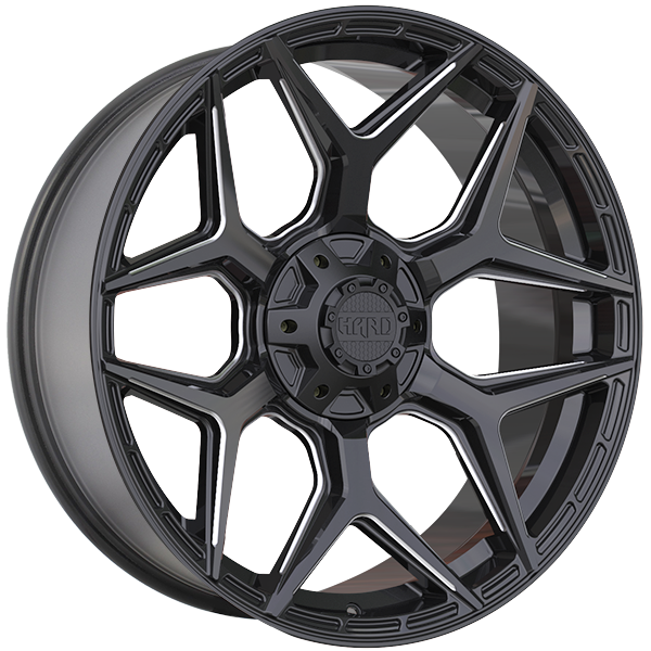 Ruffino Hard Xplorer 22x9.5 6x135 / 6x139.7 15 87.1 Gloss Black - Milled Edge