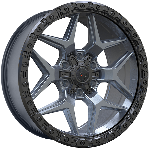 Forged Wheels XR13 20x9.0 6x135 / 6x139.7 15 108.1 Satin Gray - Black Lip
