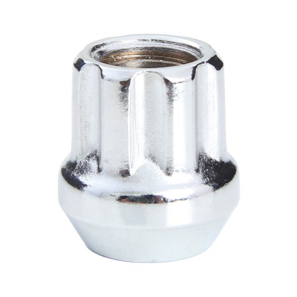 14x1.50 Spline Open End 7 Spline Chrome
