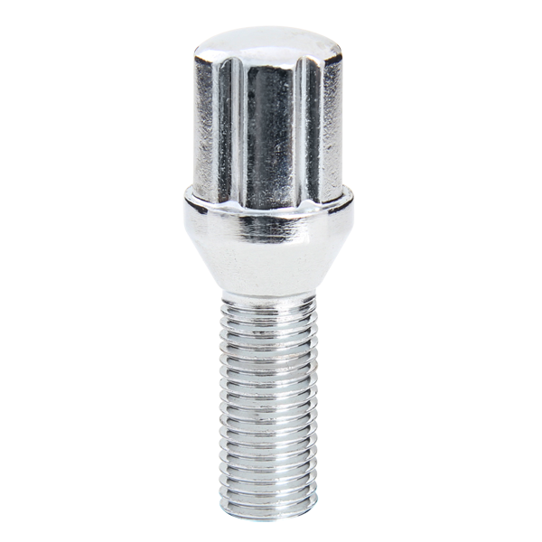 12x1.50 6 Spline Bolt Shank 28mm Chrome