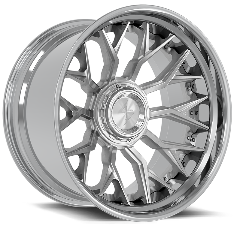 Sentali Barrel Forged Xtreme BFX2 22x10 8x165.1 / 8x180 -24 NA Polished Lip / Brushed Centre
