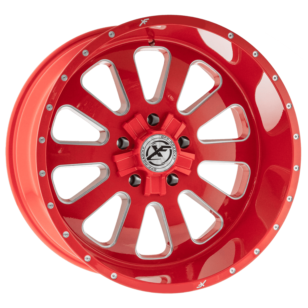 XF Offroad XFX-302 24x14 6x135 / 6x139.7 -76 106.4 Red Milled