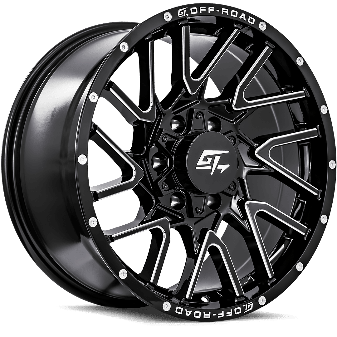 GT Offroad Aggression 18x9 6x135 / 6x139.7 12 106.1 Gloss Black Milled