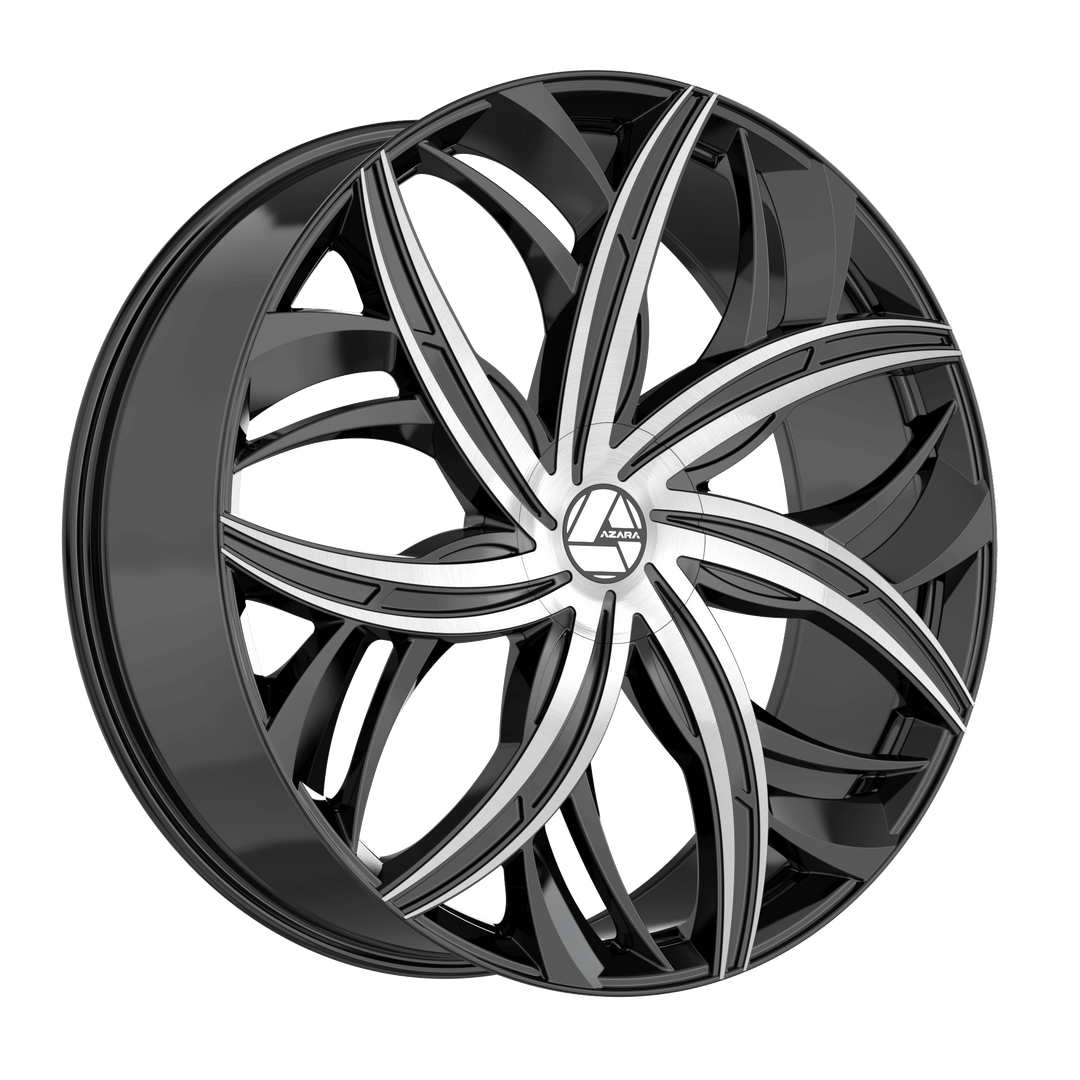 Azara AZA-541BM 18x8 5x112 / 5x114.3 35 74.1 Gloss Black Machined