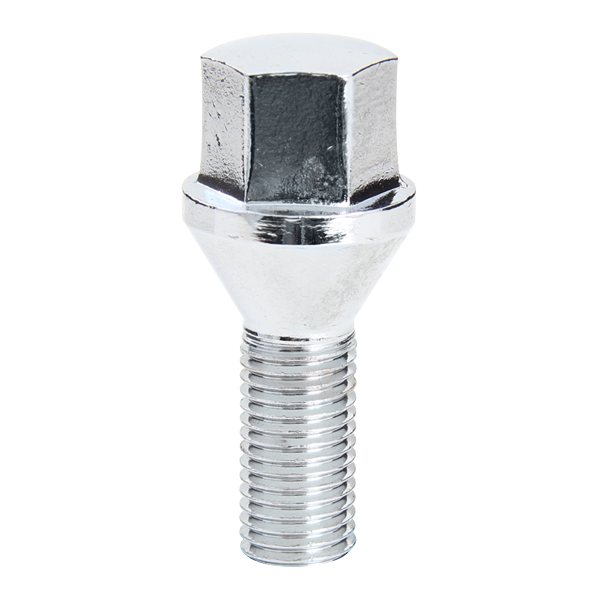 14x1.25 Bolt 17mm Shank 48mm Chrome