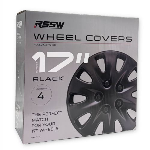 RSSW Wheel Covers (Set of 4) Black 17''