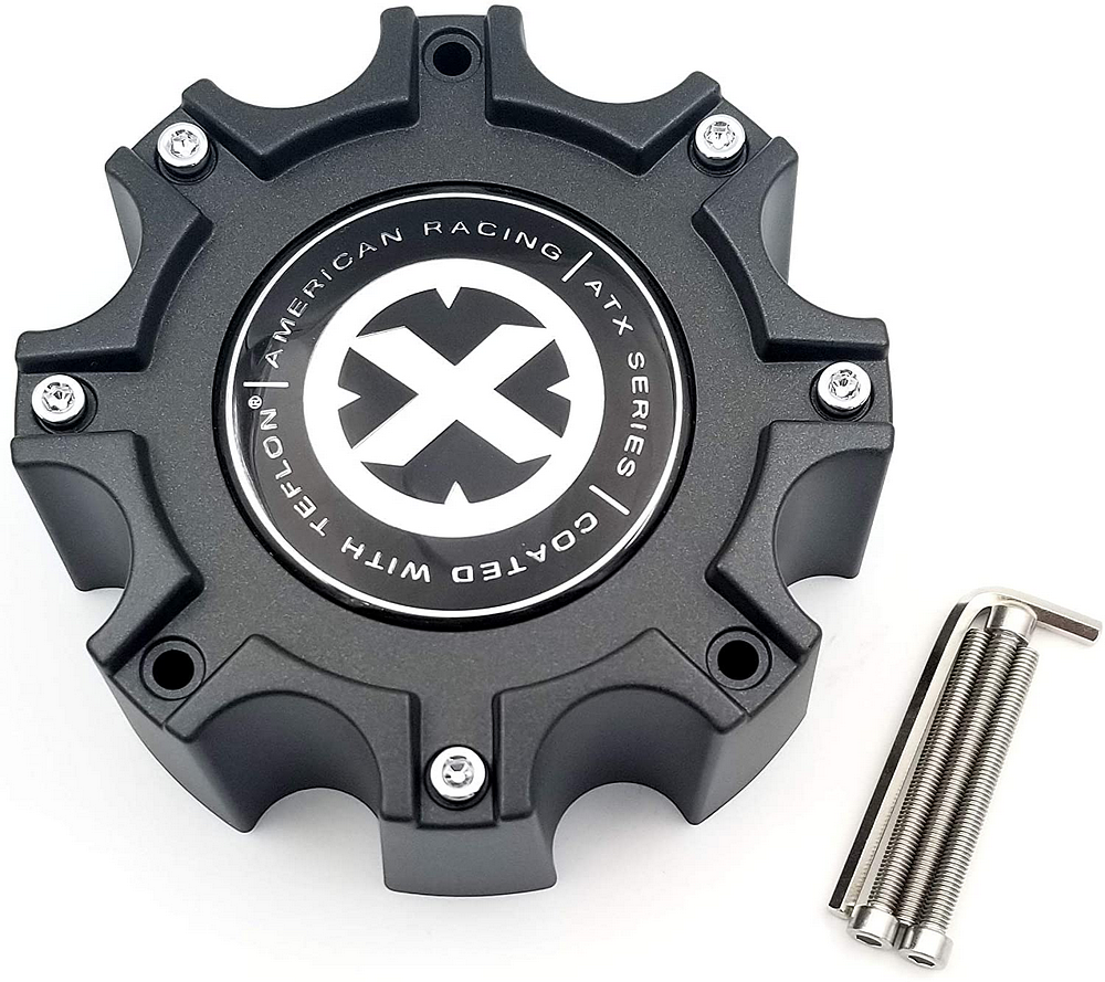 Atx Cap Style A Black 8 Lug