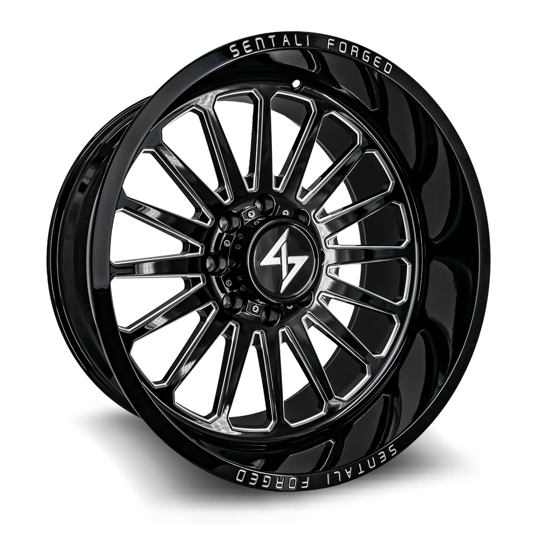 Sentali Forged SF2BM 30x16 6x135 -99 87.1 Gloss Black Milled