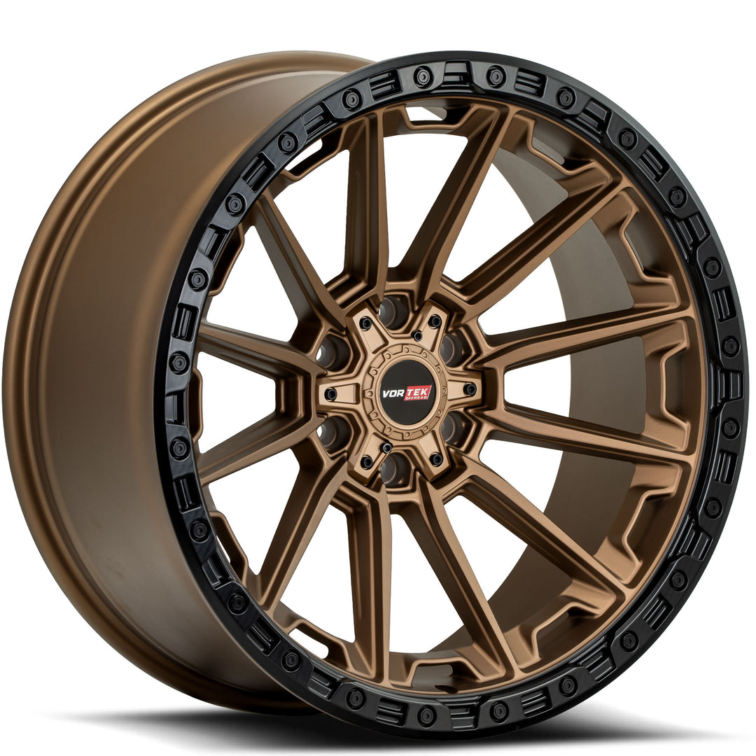 Vortek VRT-601MBR 18x9 6x135 / 6x139.7 0 106.1 Matte Bronze Black Bead Ring