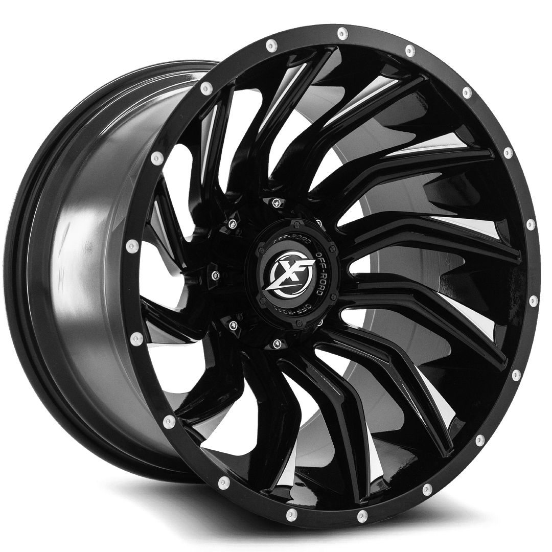 XF Offroad XF-224 20x12 5x139.7 / 5x150 -44 110.3 Gloss Black Milled