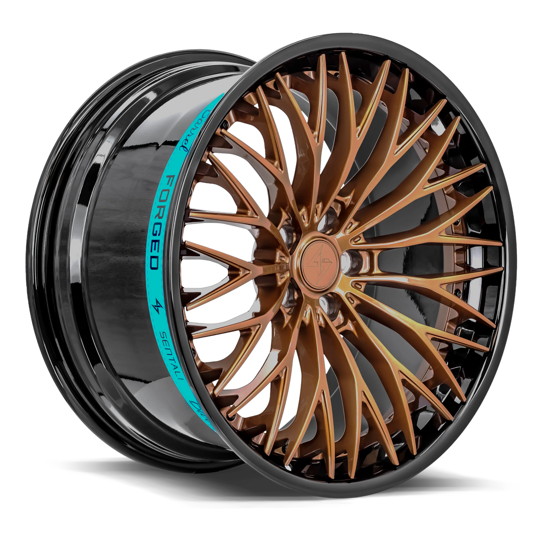 Sentali Barrel Forged SB1 20x9 5x120 35 72.6 Gloss Black Lip / Gloss Bronze Centre
