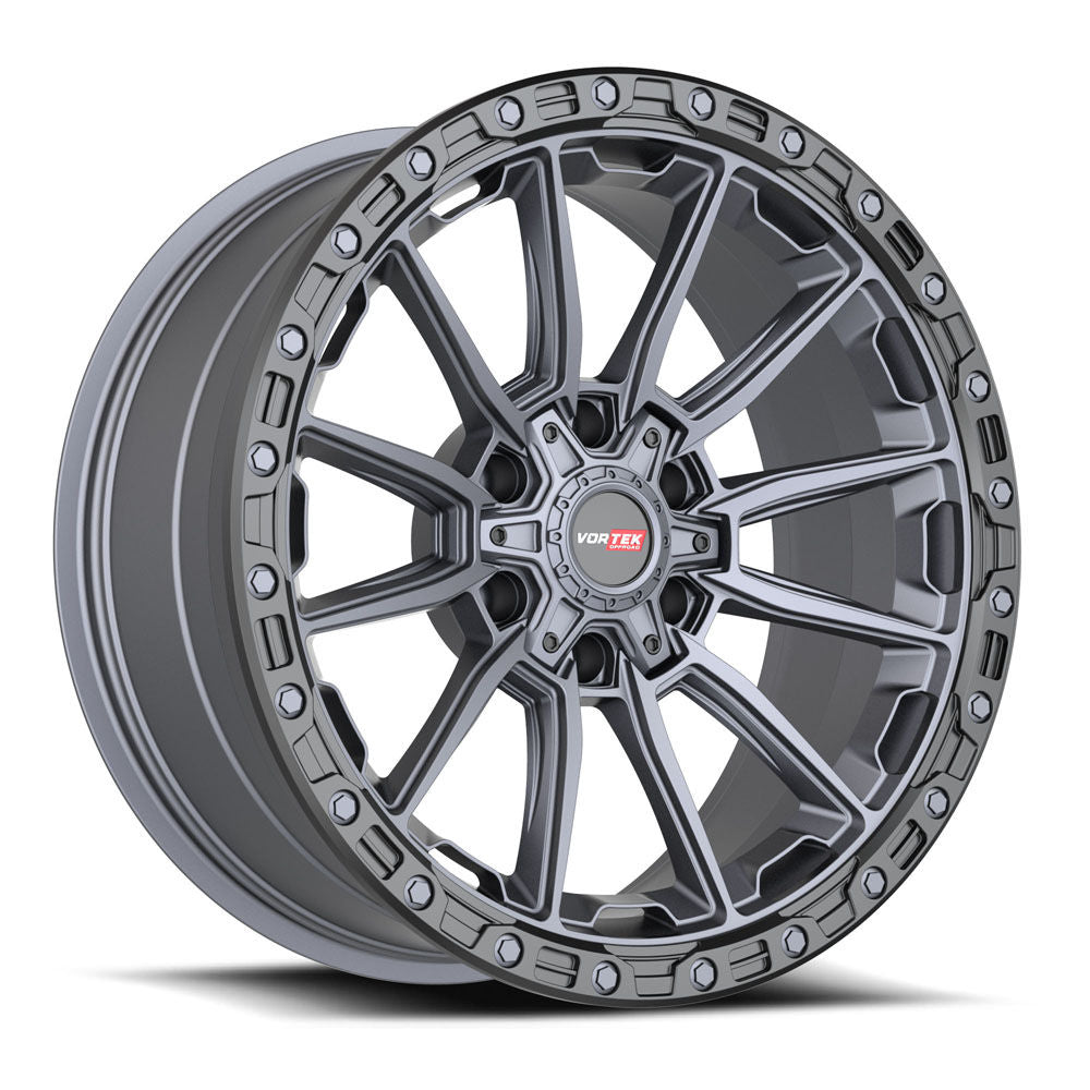 Vortek VRT-601MTB 17x9 6x135 / 6x139.7 0 106.1 Matte Titanium Black Bead Ring