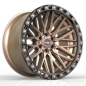 Vortek VRT-608MBR 20x10 5x127 / 5x139.7 -12 78.1 Matte Bronze Black Bead Ring