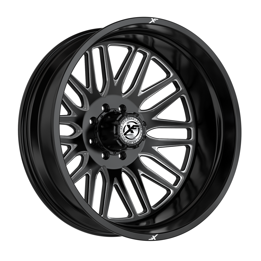 XF Offroad XF-240 22x10 8x165.1 / 8x170 -18 125.2 Gloss Black Milled