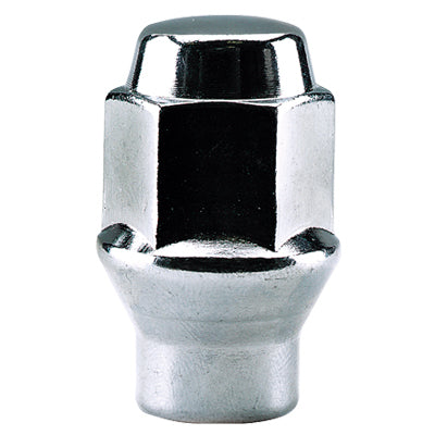 Acorn Chrome Nut 1PC ET 60° Bulge - 12x1.75mm - 19mm Hex