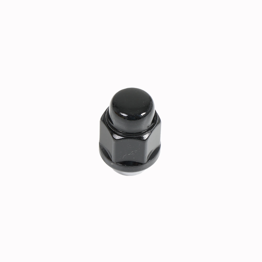 Acorn Black Nut 2PC 60° Bulge Seat - 7/16'' RH - 21mm Hex