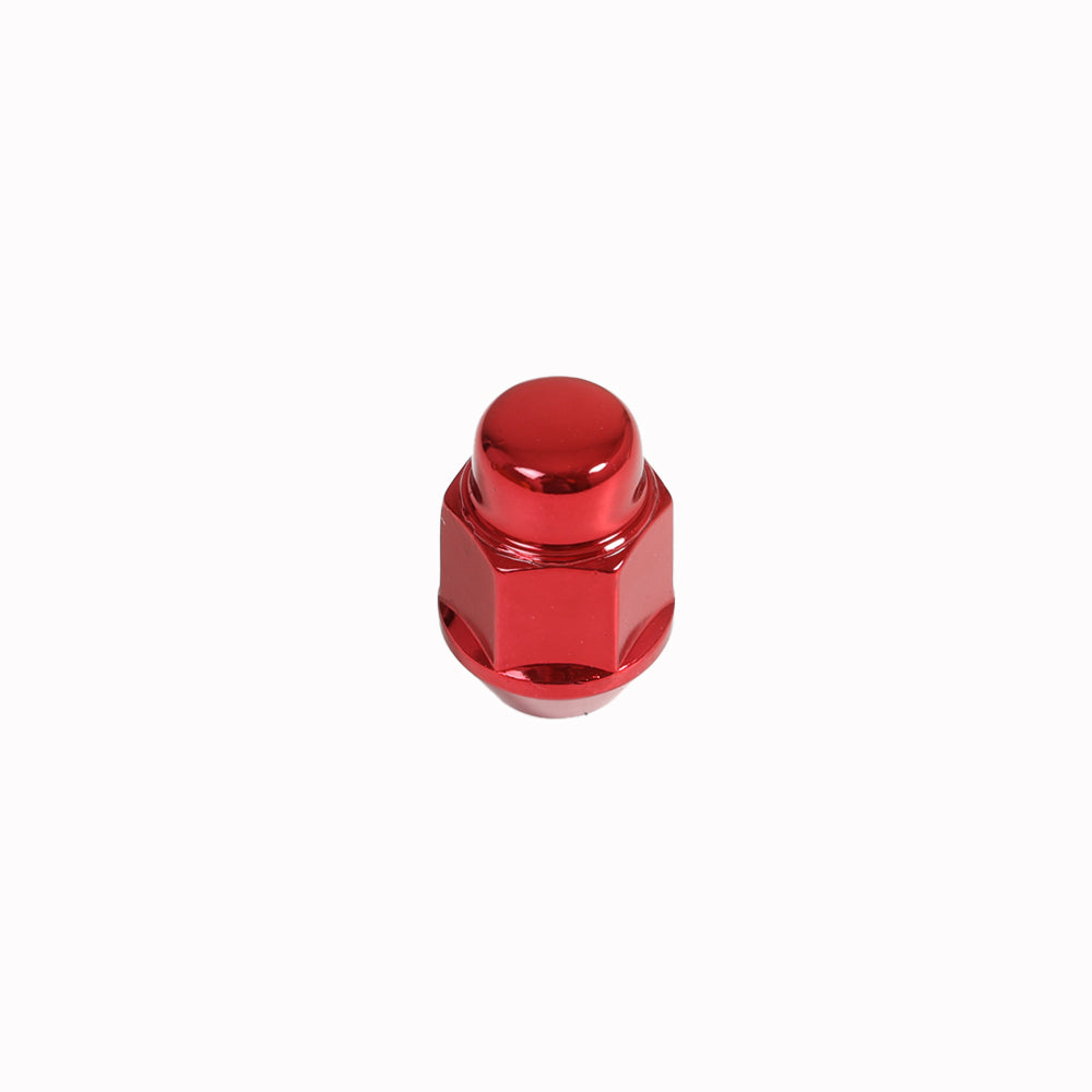 Acorn Red Nut 2PC 60° Bulge Seat - 7/16'' RH - 21mm Hex