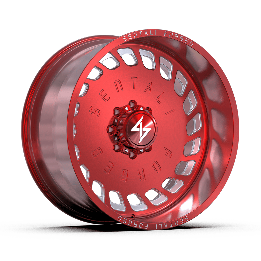 Sentali Forged SF4RM 28x16 5x139.7 -99 77.8 Red Milled