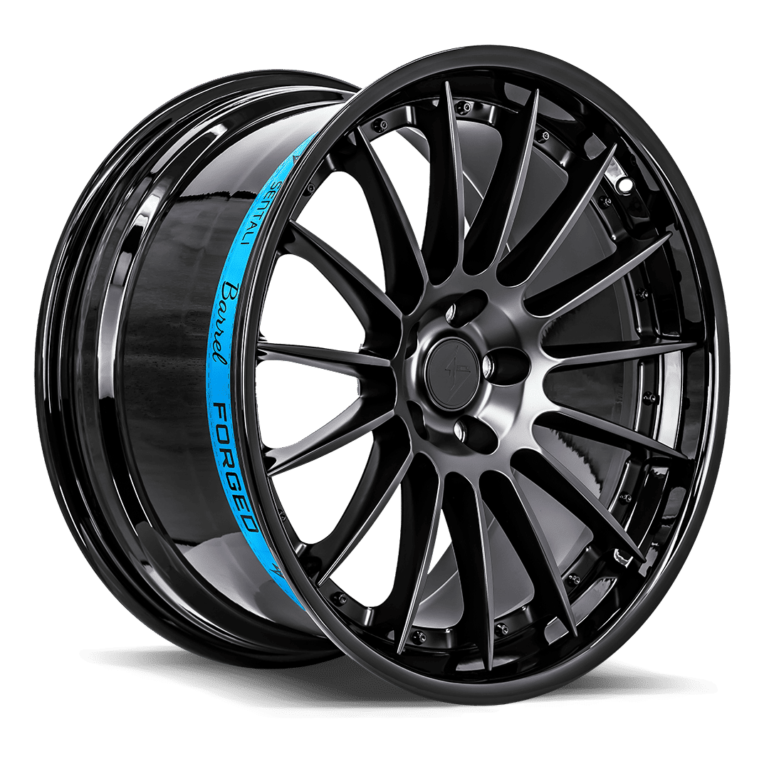 Sentali Barrel Forged SB2 20x10.5 5x114.3 40 73.1 Gloss Black Lip / Matte Black Centre