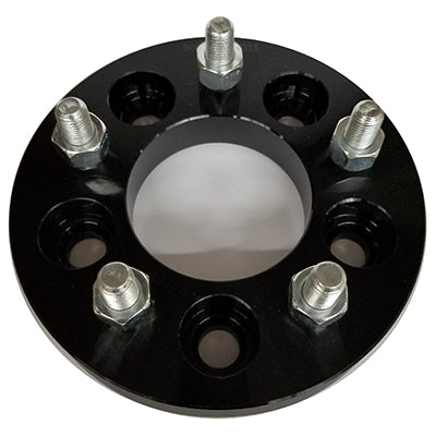Billet Wheel Adapter Black 5x114.3 to 5x114.3mm - Centerbore  74.0mm - Thickness 25mm (1.00'') - 12x1.50mm