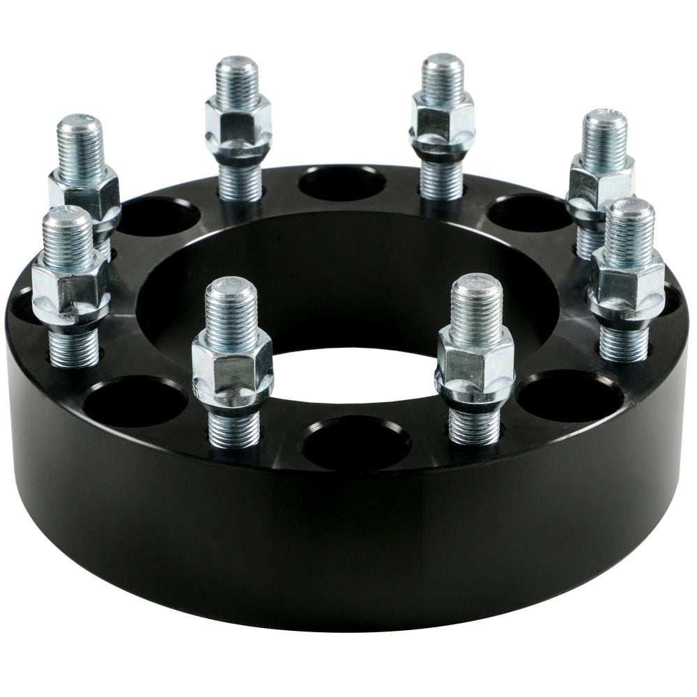 Billet Wheel Adapter Black 8x170 to 8x170mm - Centerbore  125.0mm - Thickness 51mm (2.00'') - 14x1.50mm