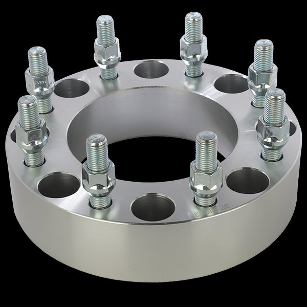 DAI Bolt-on Wheel Spacers 8x180 - Centerbore 125mm - 14x1.50 - Thickness 2" - Sold In Pairs (2)