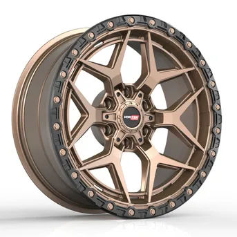 Vortek VRT-603MBR 20x10 6x135 / 6x139.7 -12 106.1 Matte Bronze Black Bead Ring