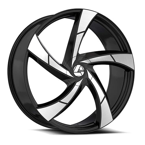 Azara AZA-524 20x8.5 5x112 / 5x114.3 35 74.1 Gloss Black Machined
