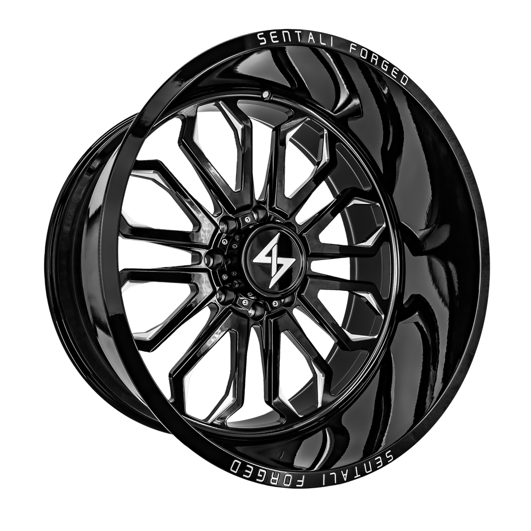 Sentali Forged SF-3 22x12 8x180 -44 124.3 Gloss Black Milled