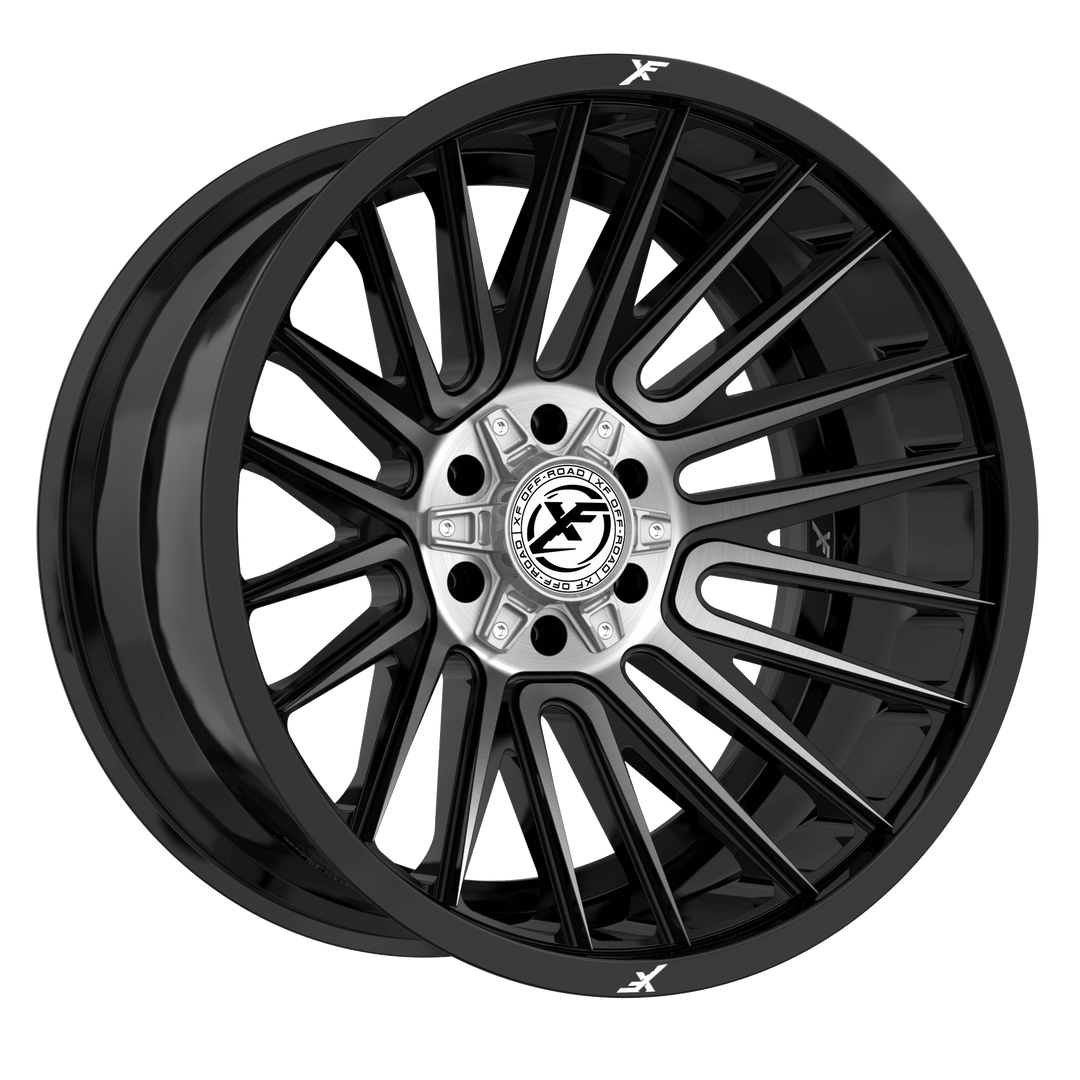XF Offroad XF-234 20x12 8x165.1 / 8x170 -44 125.2 Black Brushed Dark Tint