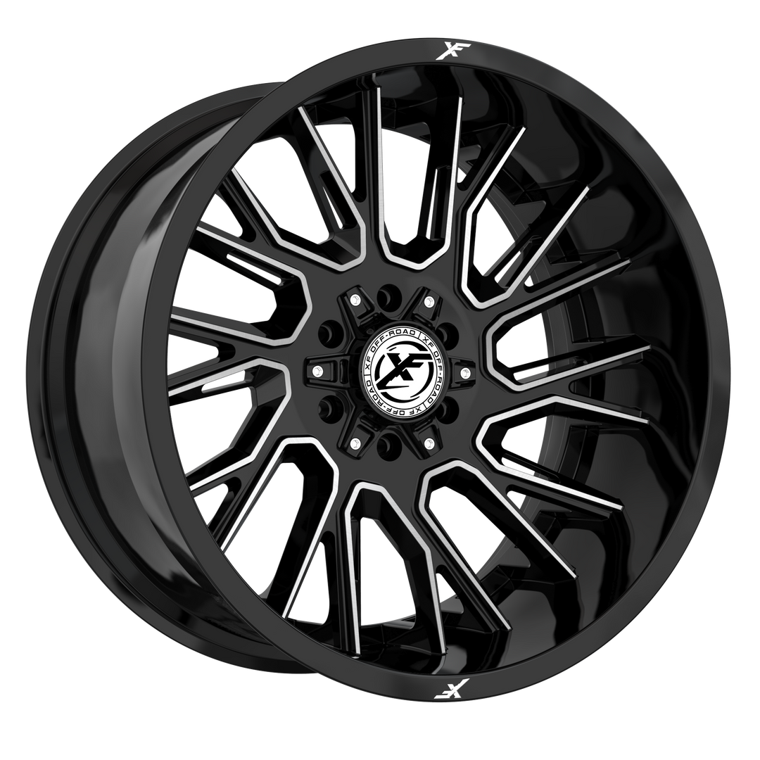 XF Offroad XF-230 22x10 6x135 / 6x139.7 -24 106.4 Gloss Black Machined