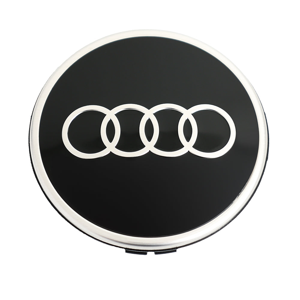 OEM AUDI Cap- Black With Brushed Aluminum Ring - 81A 601 170
