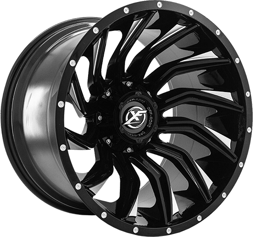 XF Offroad XF-224 24x14 5x127 / 5x139.7 -76 78.1 Gloss Black Milled