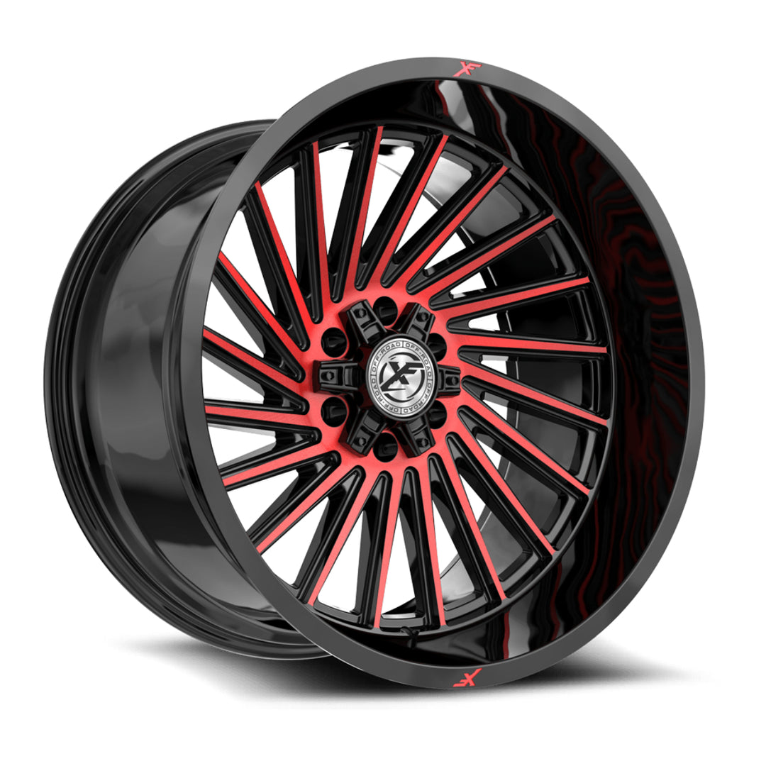 XF Offroad XF-239 20x10 6x135 / 6x139.7 -24 106.4 Gloss Black Machined Red