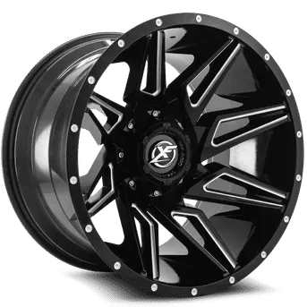XF Offroad XF-218 20x9 5x127 / 5x139.7 0 78.1 Gloss Black Milled