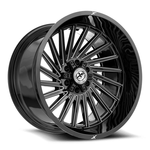 XF Offroad XF-239 24x12 8x165.1 / 8x180 -44 125.2 Gloss Black Milled