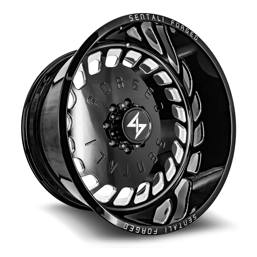Sentali Forged SF4BM 30x16 8x165.1 -99 125.2 Gloss Black Milled