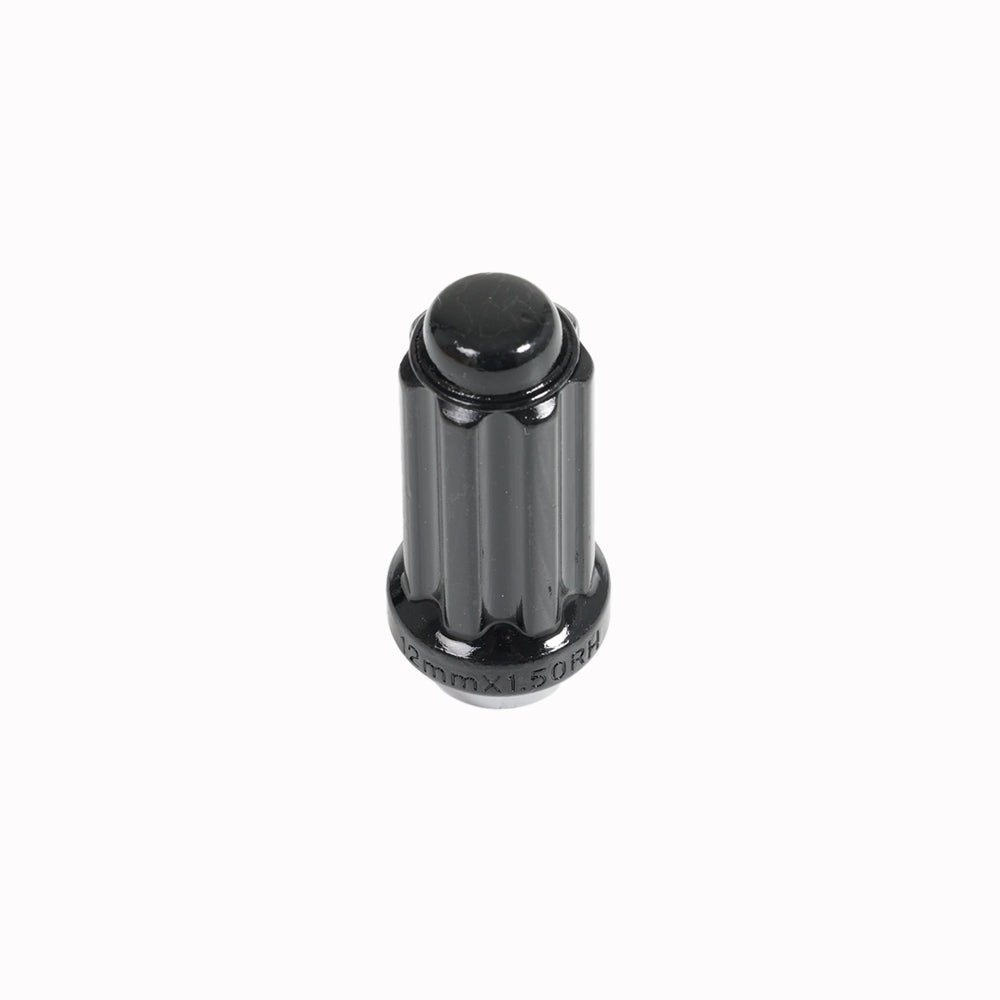 7 Spline Black Nut 2PC 60° Seat - 12x1.50mm - 21/22mm Hex - Premium