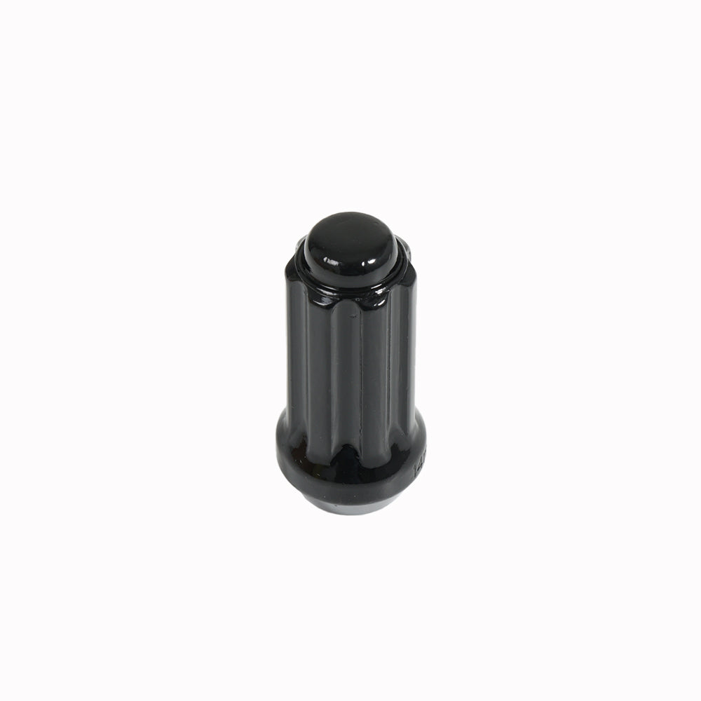 7 Spline Black Nut 2PC 60° Seat - 14x1.50mm - 21/22/24mm Hex - Premium