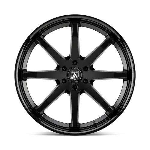 Asanti Wheels Black Label Abl-32 Kaiser 20x9 6x135 30 87.1 Noir Satiné Brillant Noir Lèvre