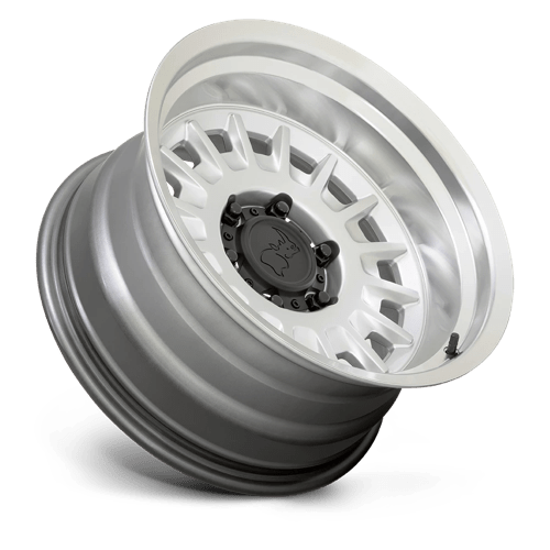 Black Rhino Aliso 16x8 6x139.7 0 106.1 Argent brillant avec visage et lèvres coupés miroir