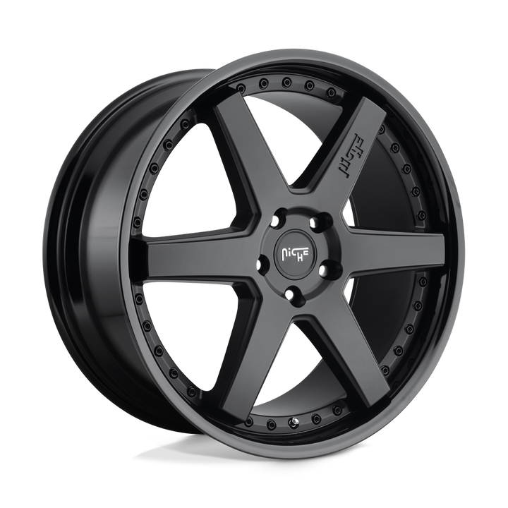 Niche 1PC M192 Altair 18x8.5 5x112 42 66.56 Gloss Black Matte Black