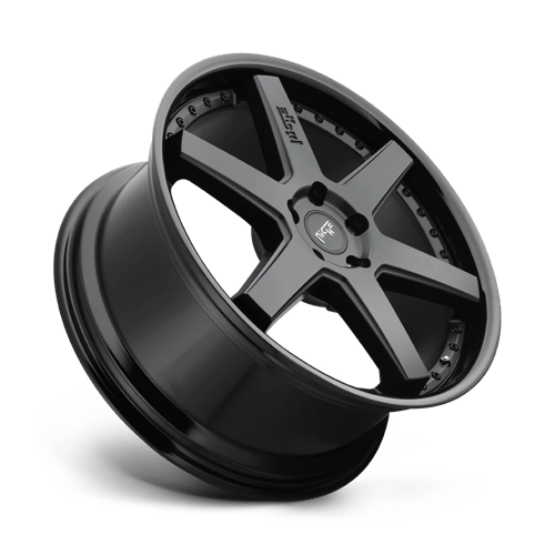 Niche 1pc M192 Altair 18x9.5 5x112 48 66.56 Gloss Black Matte Black