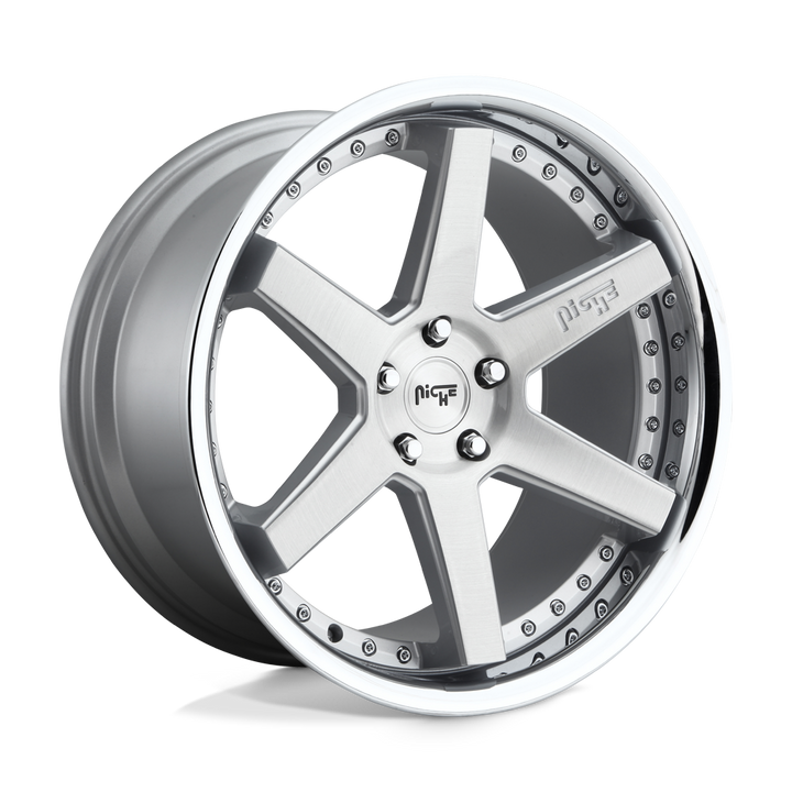 Niche 1pc M193 Altair 20x10.5 5x120 35 72.56 Gloss Silver